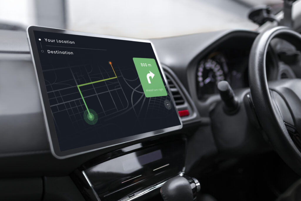 tillämpningar-av-HDI-PCB-GPS-system-i-en-smart-bil